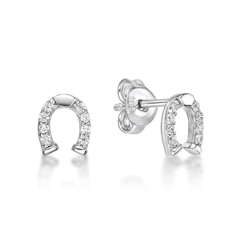 Picture of HORSE SHOE STUDS CZ