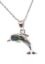 Picture of DOLPHIN PENDANT, PAUA INLAY, 20mm LONG with chain