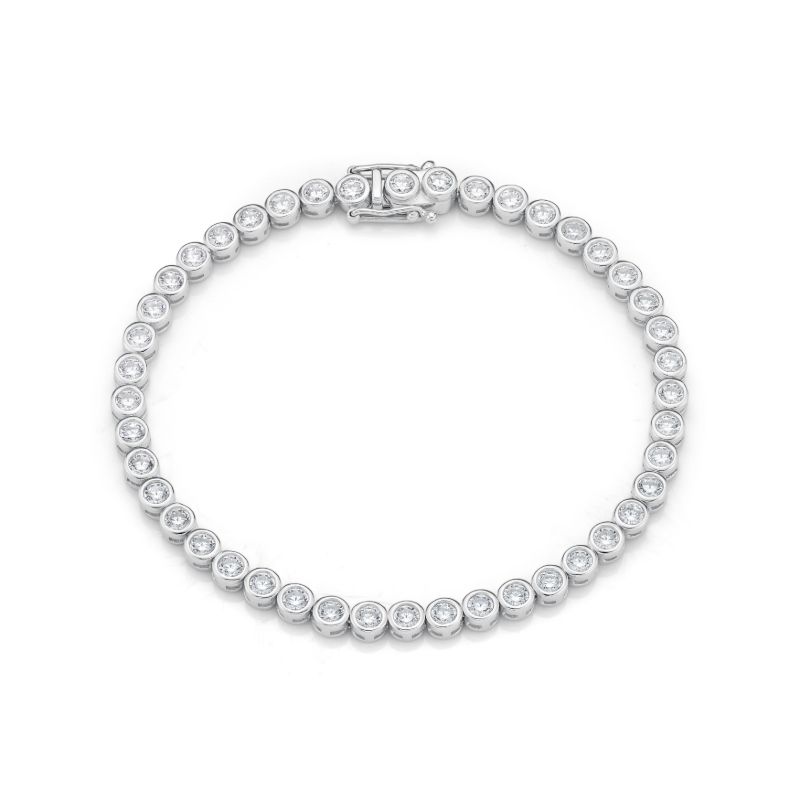 Picture of 3mm TENNIS B'L WHT BEZEL, 19cm