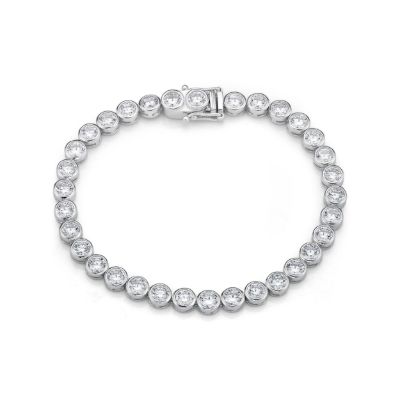 Picture of 4mm TENNIS B'L WHT BEZEL, 17cm