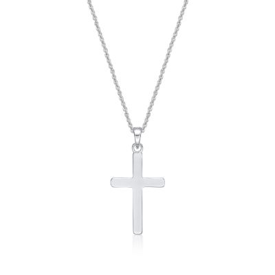 Picture of CROSS, PLAIN SILVER, PEND. with CHAIN