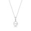 Picture of 8mm FW WHT, BAIL & CZ with CHAIN