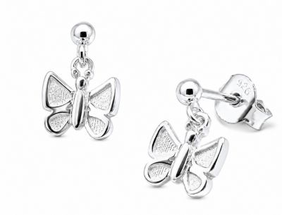 Picture of BUTTERFLY BALL STUDS, MATT WINGS
