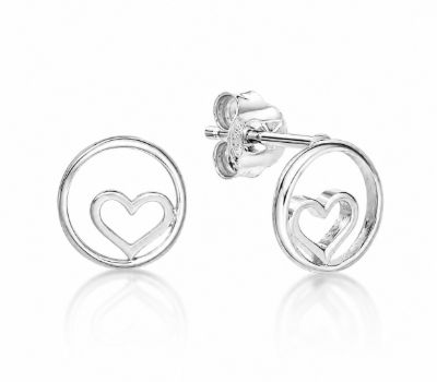 Picture of HEART IN CIRCLE, STUDS