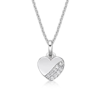 Picture of 2 ROW HEART, PENDANT with CHAIN