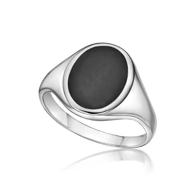 Picture of ONYX SIGNET RING