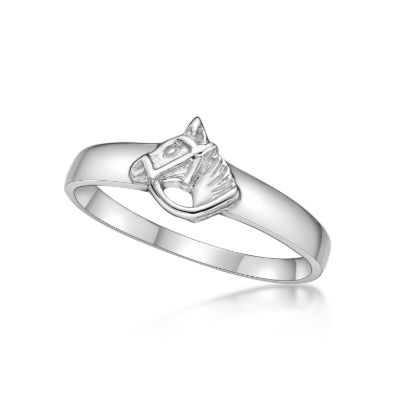 Picture of HORSE HEAD SIGNET RING, 3.4mm
