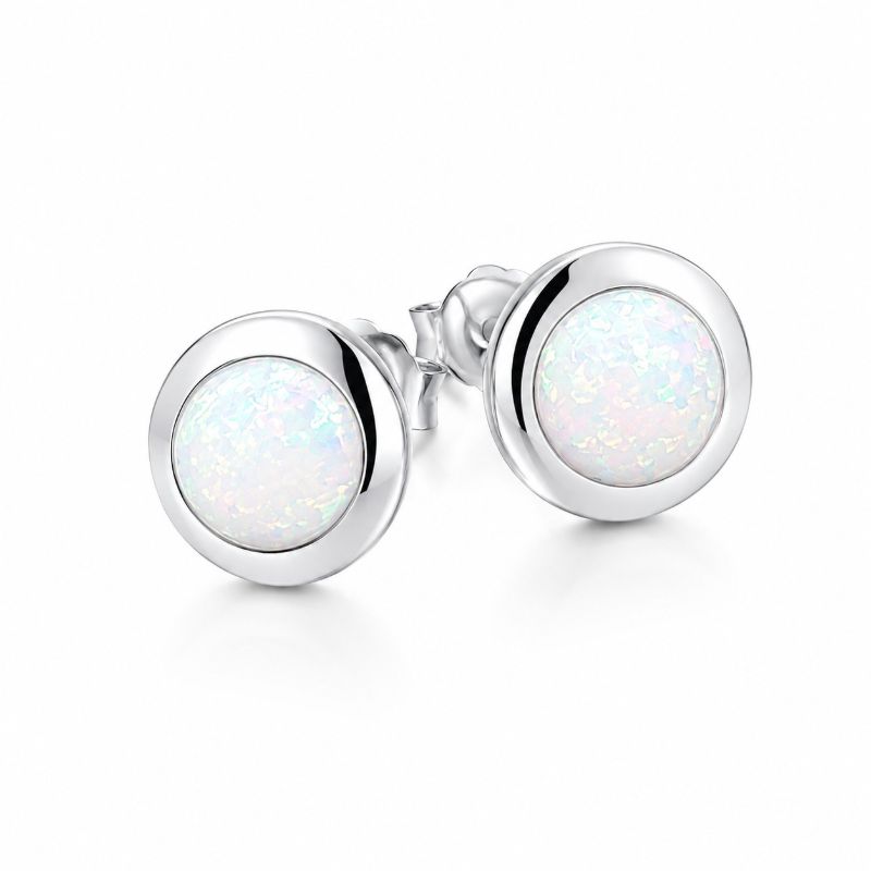 Picture of 6mm SYN OPAL, BEZEL STUDS