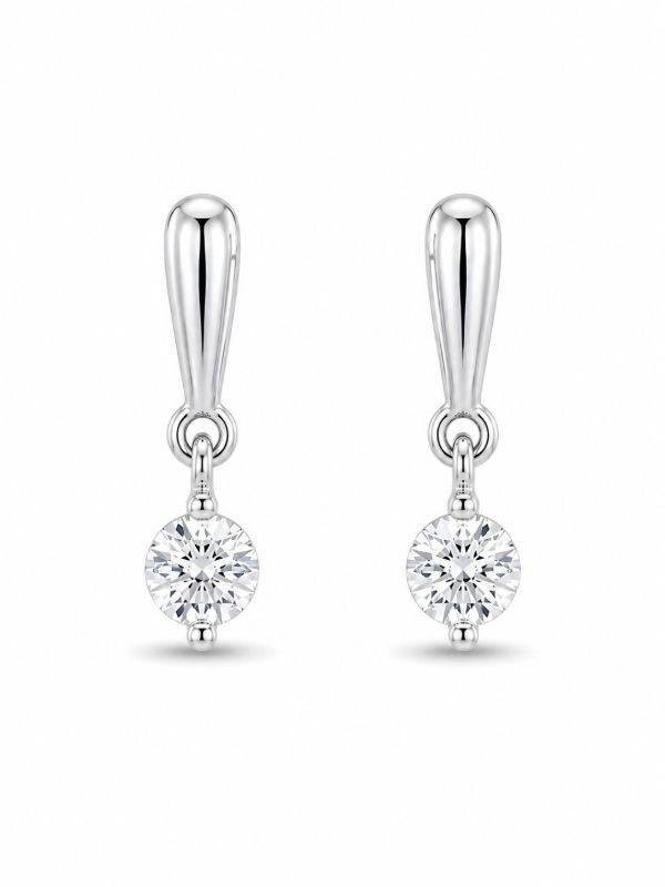 Picture of 0.13ct LGD,LONG PEAR & 2 CLAW, STUDS