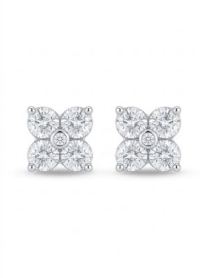 Picture of 0.80ct 4x 2.9mm, SQUARE STUDS